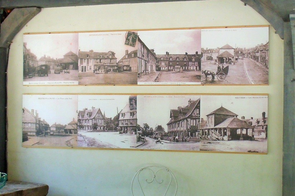 A display of old postcards in the village, click to enlarge.