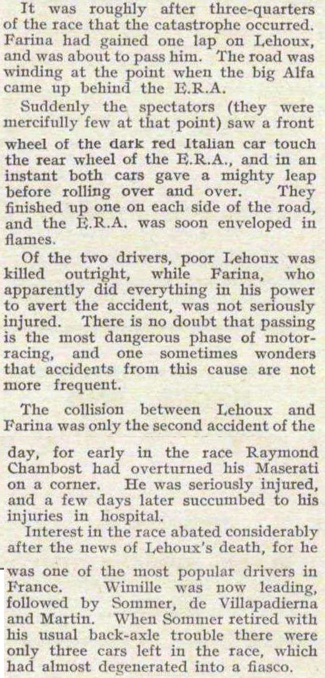 1936 deauville grand prix race description Motor Sport magazine 2