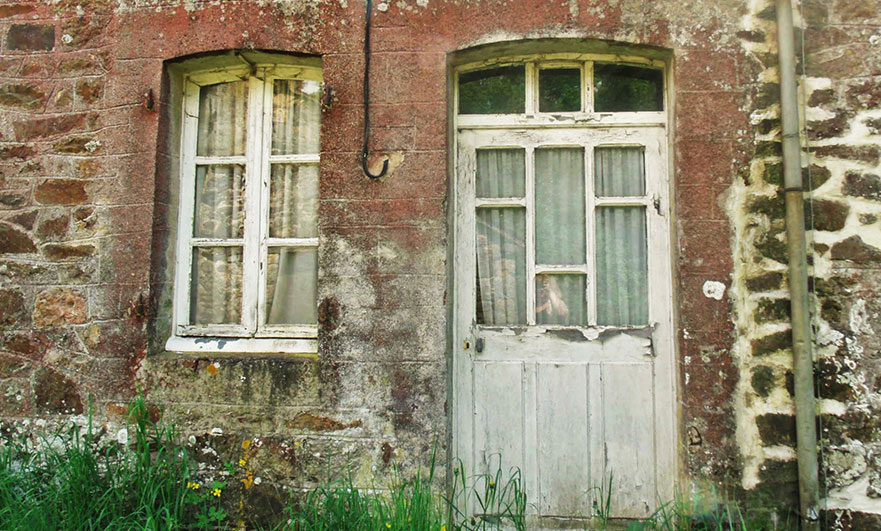 Door at the back of the house