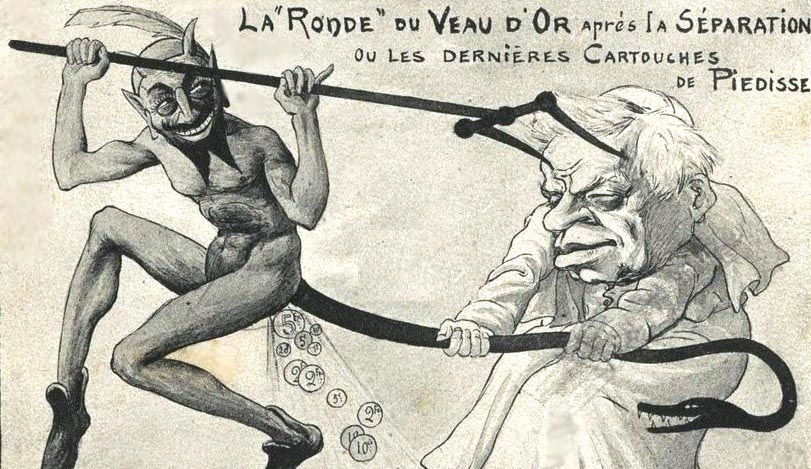 Some views of the church were not entirely positive - French law of Separation 1905
