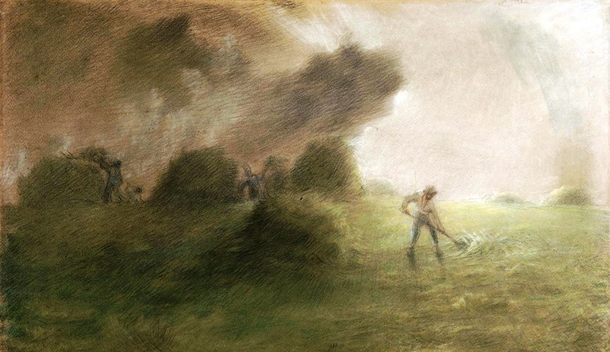 A storm during haymaking Jean Francois Millet 1865