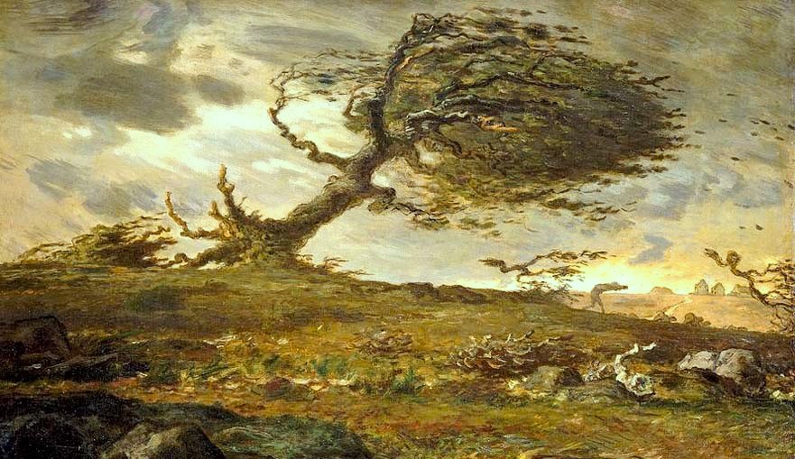 Gust of wind, by Millet 1871/3