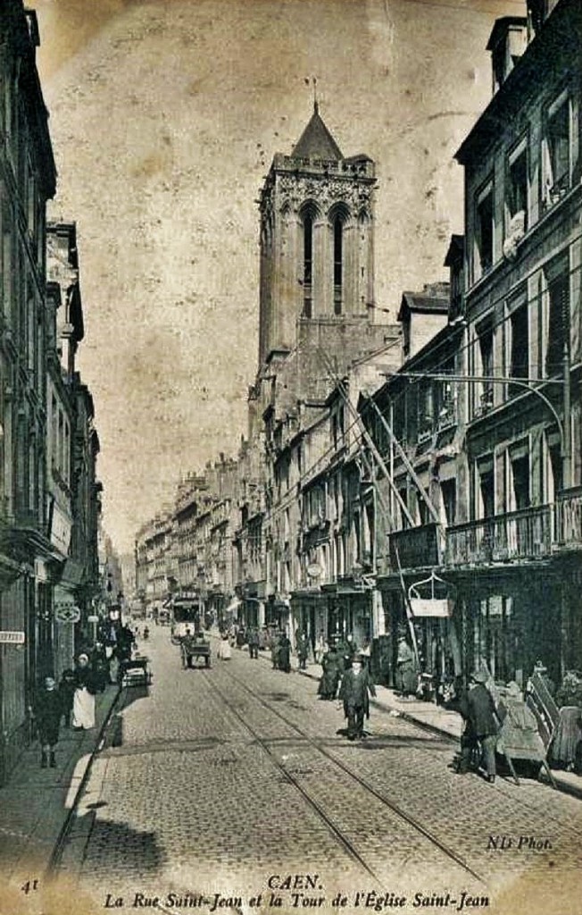 The lady in the glass of l’eglise Saint-Jean, Caen