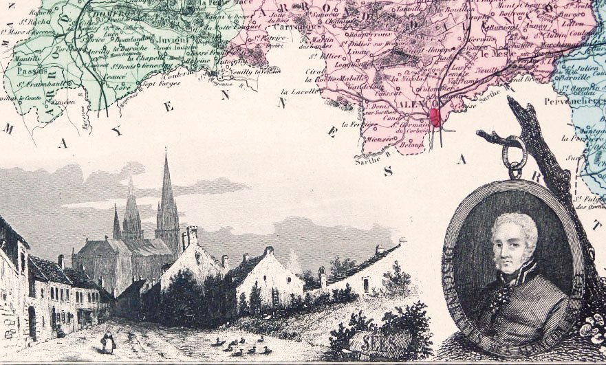 Normandy in the 19th century – maps by Alexandre Vuillemin