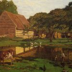 a-farmyard-in-normandy-1863-Claude-Monet