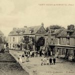 Vintage postcard of Saint-Aubin-de-Bonneval Normandy